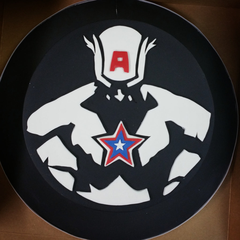 Captain America Silhouette Groom's Cake NJ
