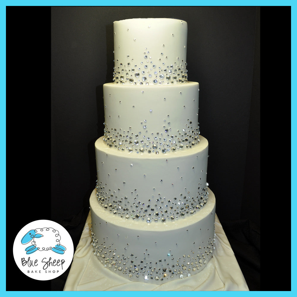 Swarovski Crystal Cake Blue Sheep Bake Shop