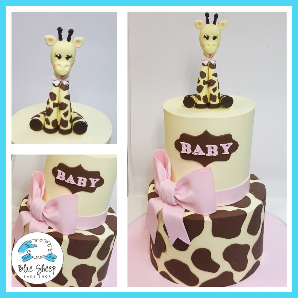 giraffe baby shower cake nj