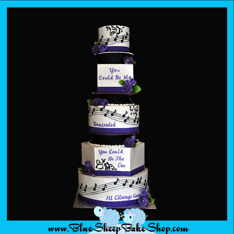 music note wedding cake custom cakes