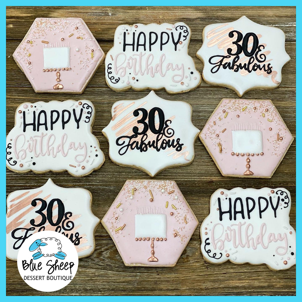 30 & fabulous decorated cookies
