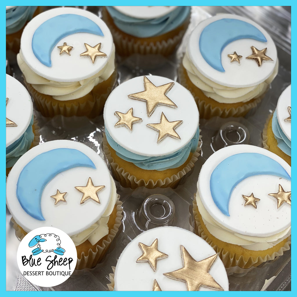 moon & stars custom cupcakes