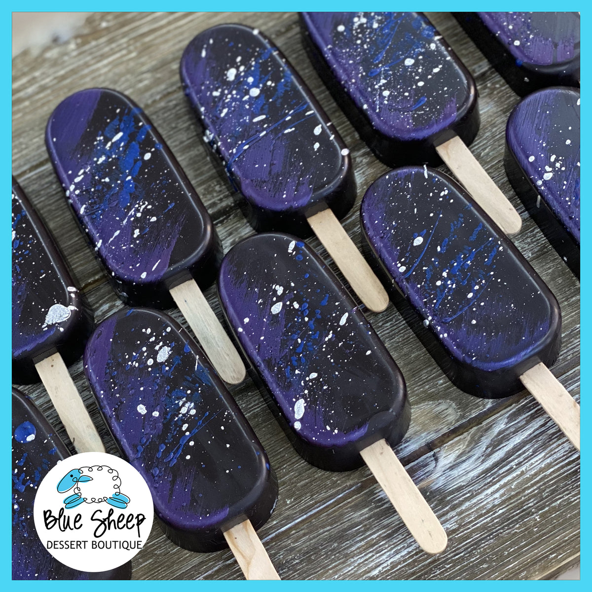 Galaxy Cakesicles Blue Sheep Bake Shop