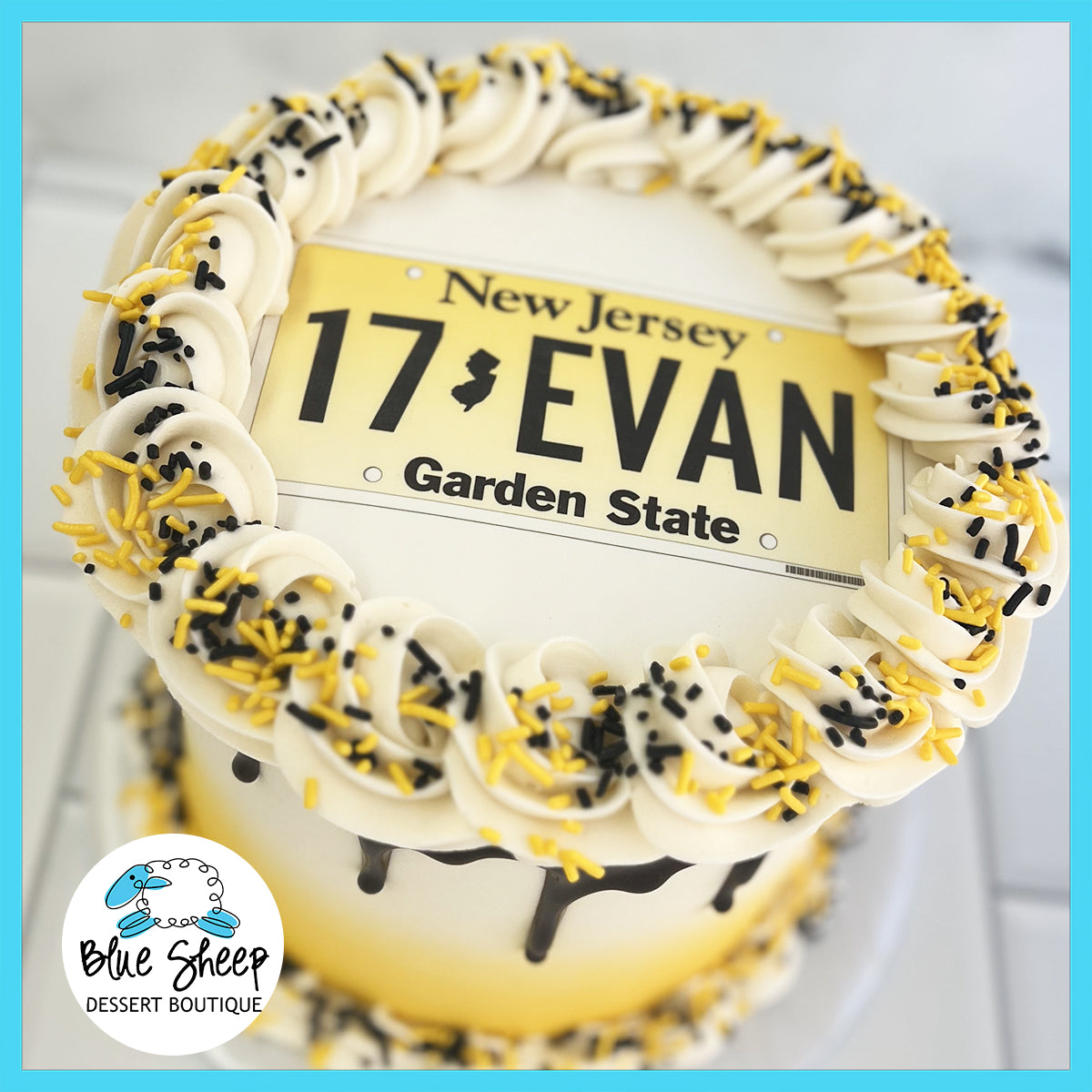 Driver's License Birthday Cake Blue Sheep Bake Shop