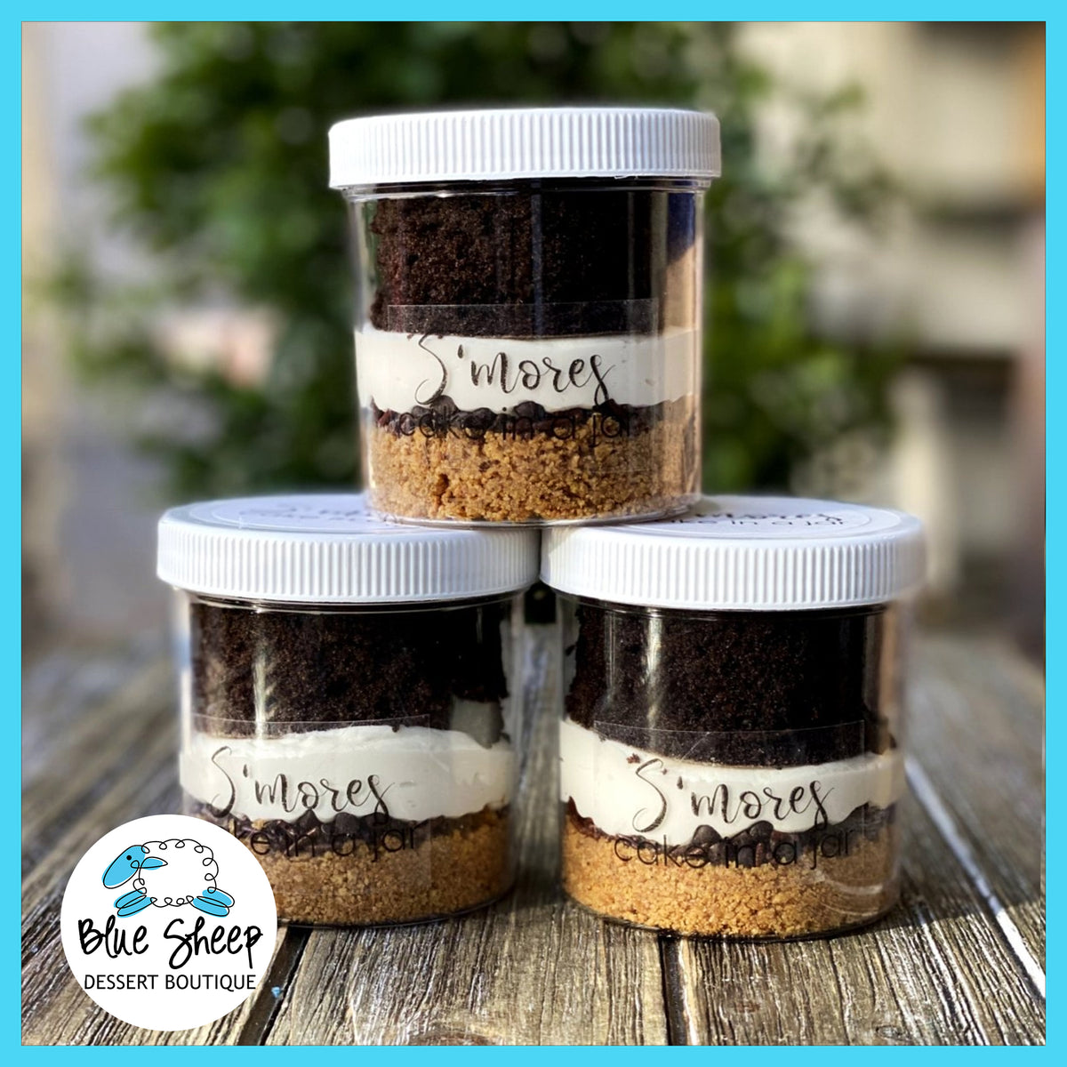 S'mores Cake In A Jar Blue Sheep Bake Shop