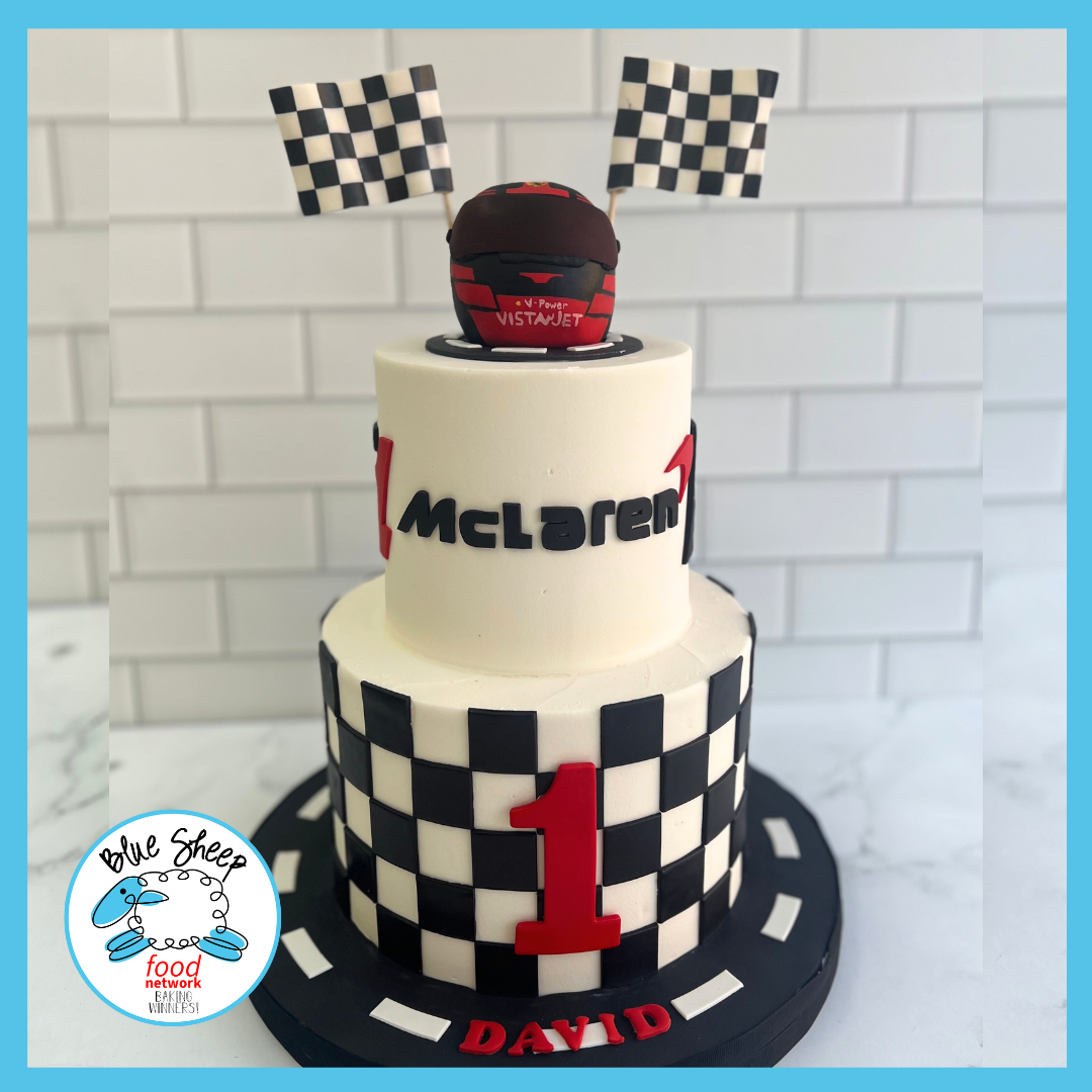 Formula One Birthday Cake – Blue Sheep Bake Shop