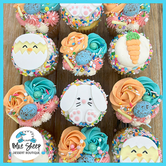 Easter Cupcakes 2024 - Half Dozen – Blue Sheep Bake Shop