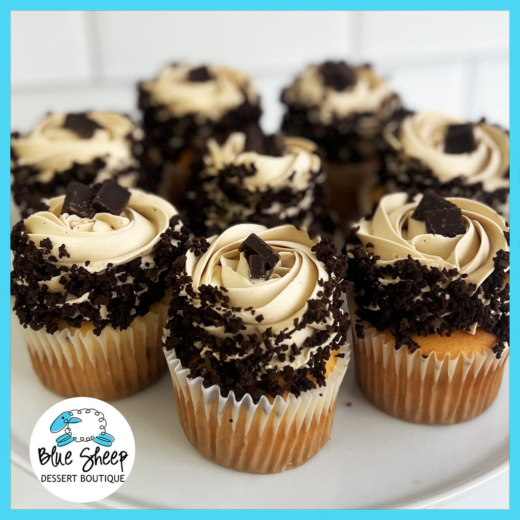 mocha chip cupcake - stuffed