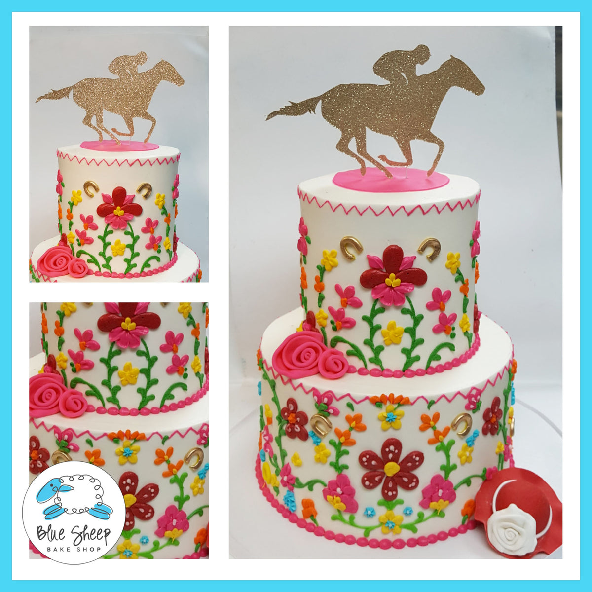 Cinco De Mayo Kentucky Derby Cake Blue Sheep Bake Shop