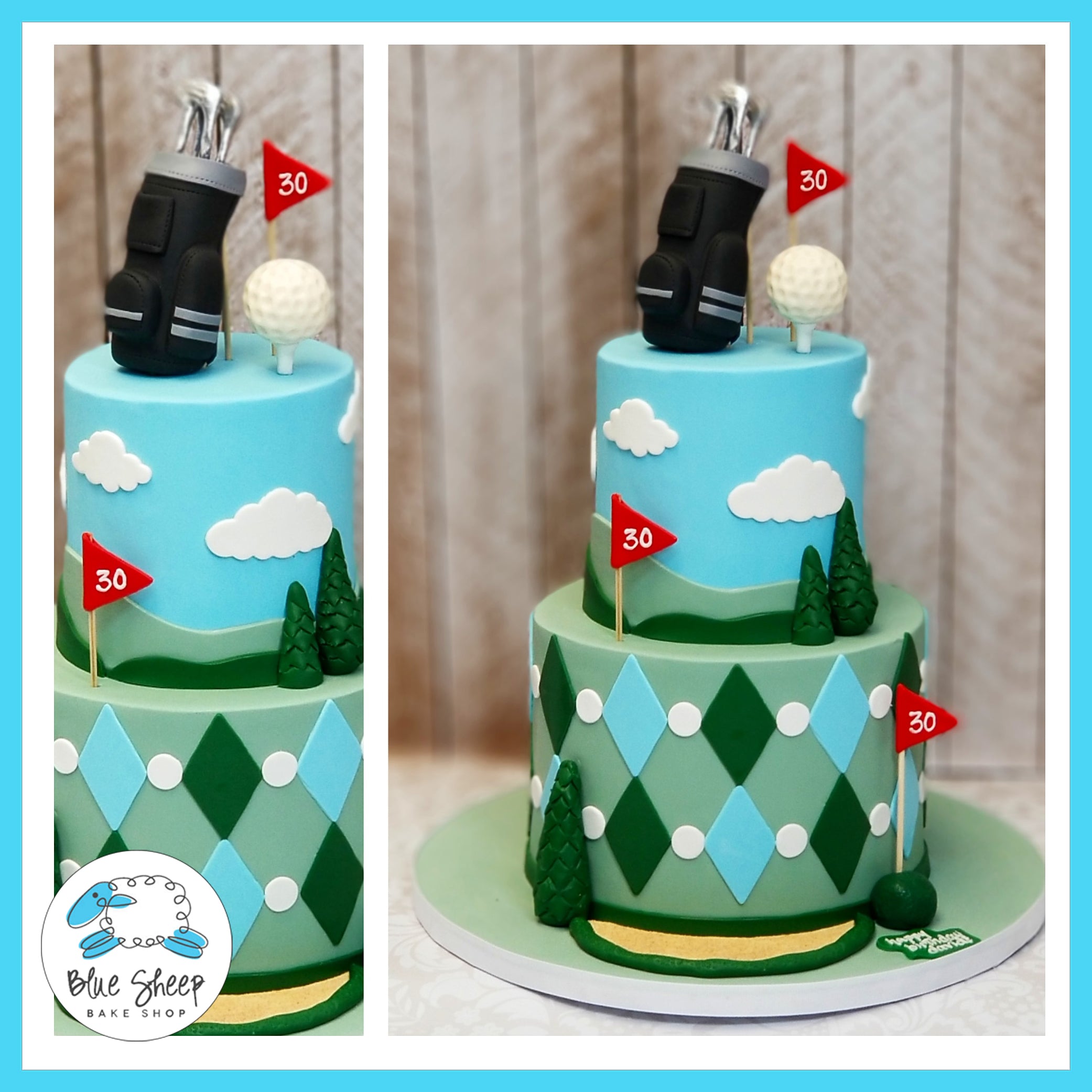 Golf Themed Cake Topper - Edible Perfections