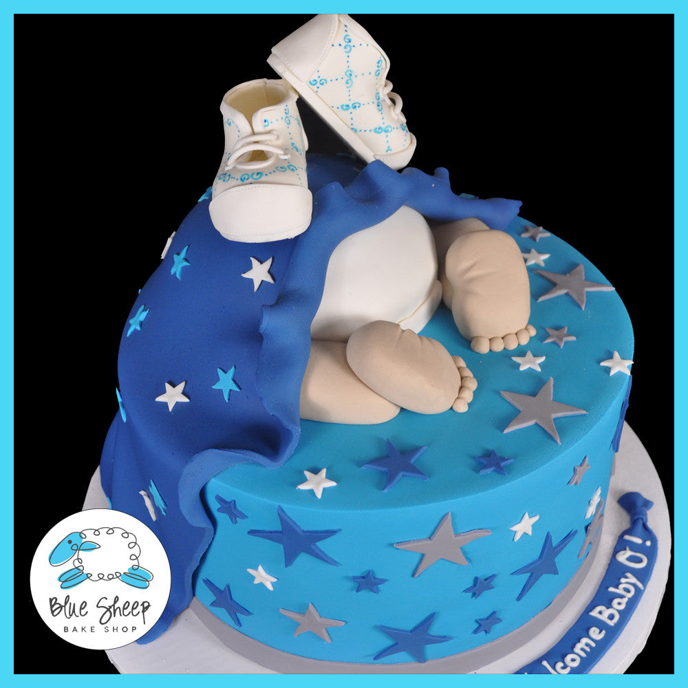 Baby Rump Baby Shower Cake – Blue Sheep Bake Shop