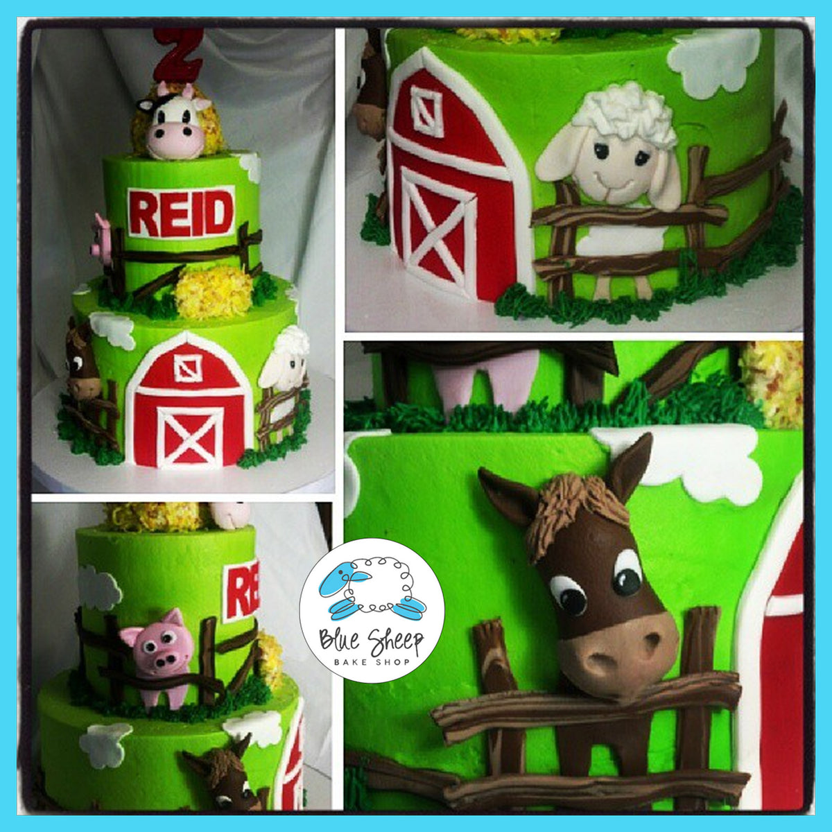 Barn Yard Birthday Cake – Blue Sheep Bake Shop