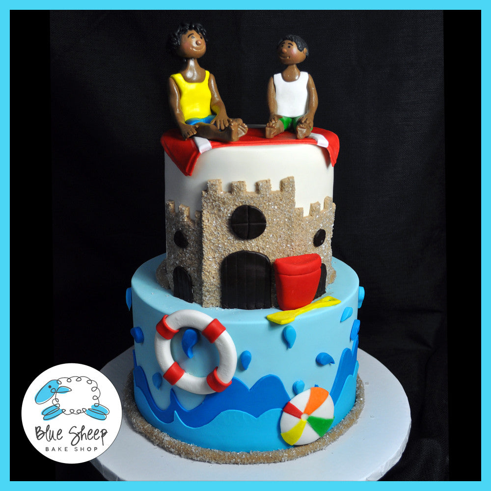 Diego & Javi's Beach Birthday Cake