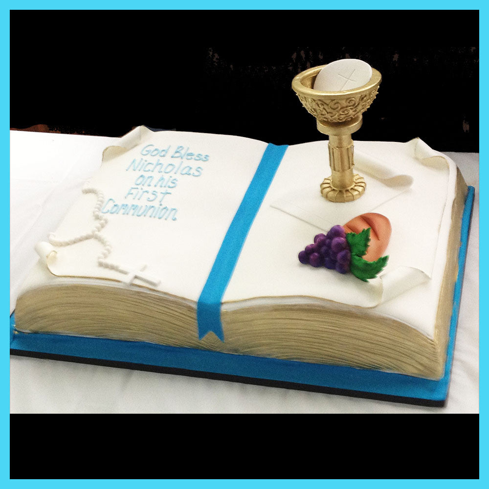 bible cake for 1st first holy communion
