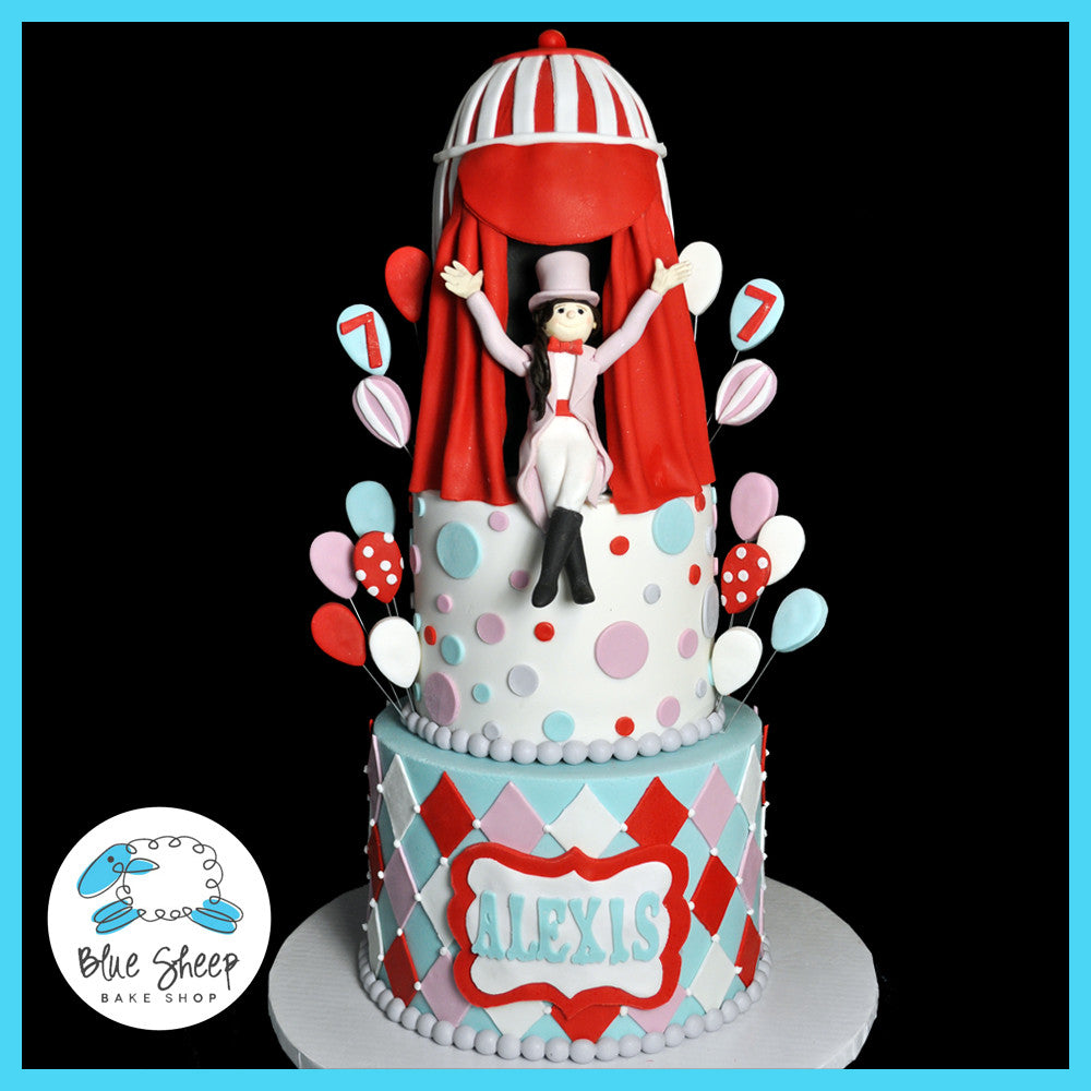 Vintage Circus Birthday Cake