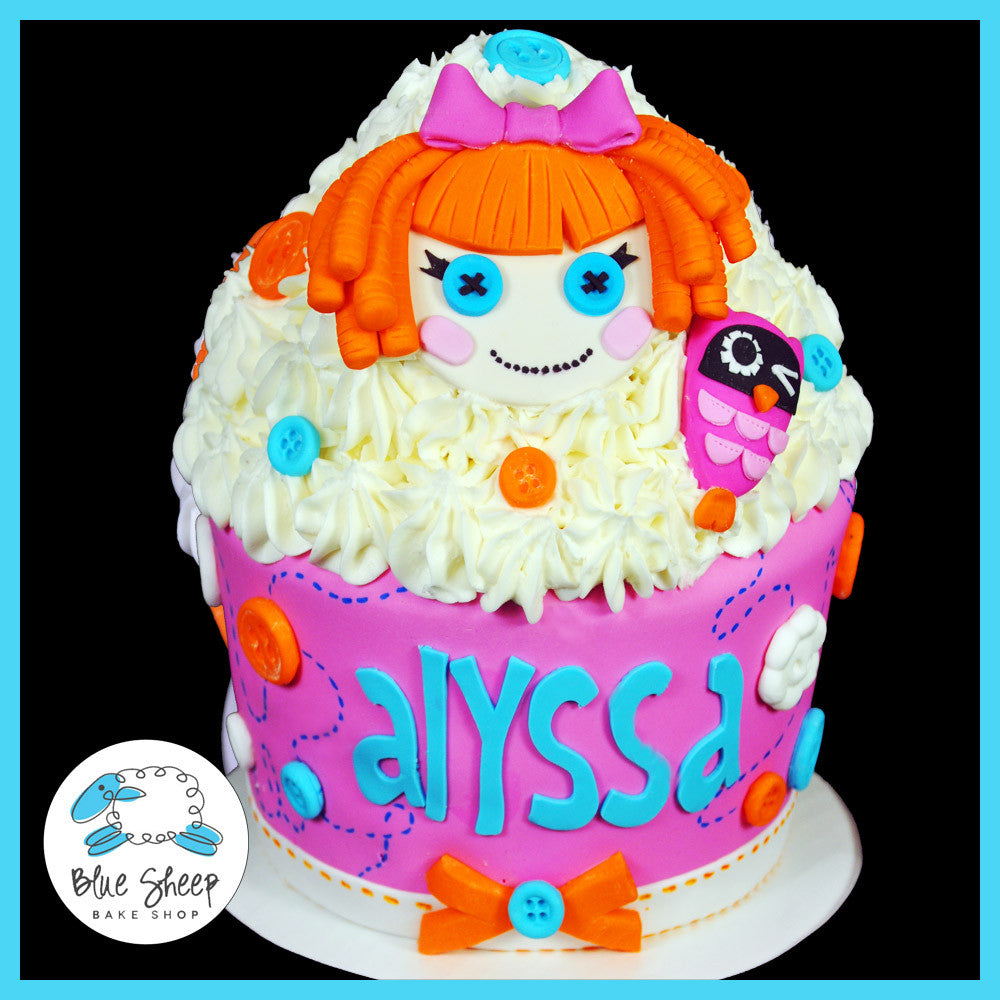 lala loopsy giant cupcake cake front view