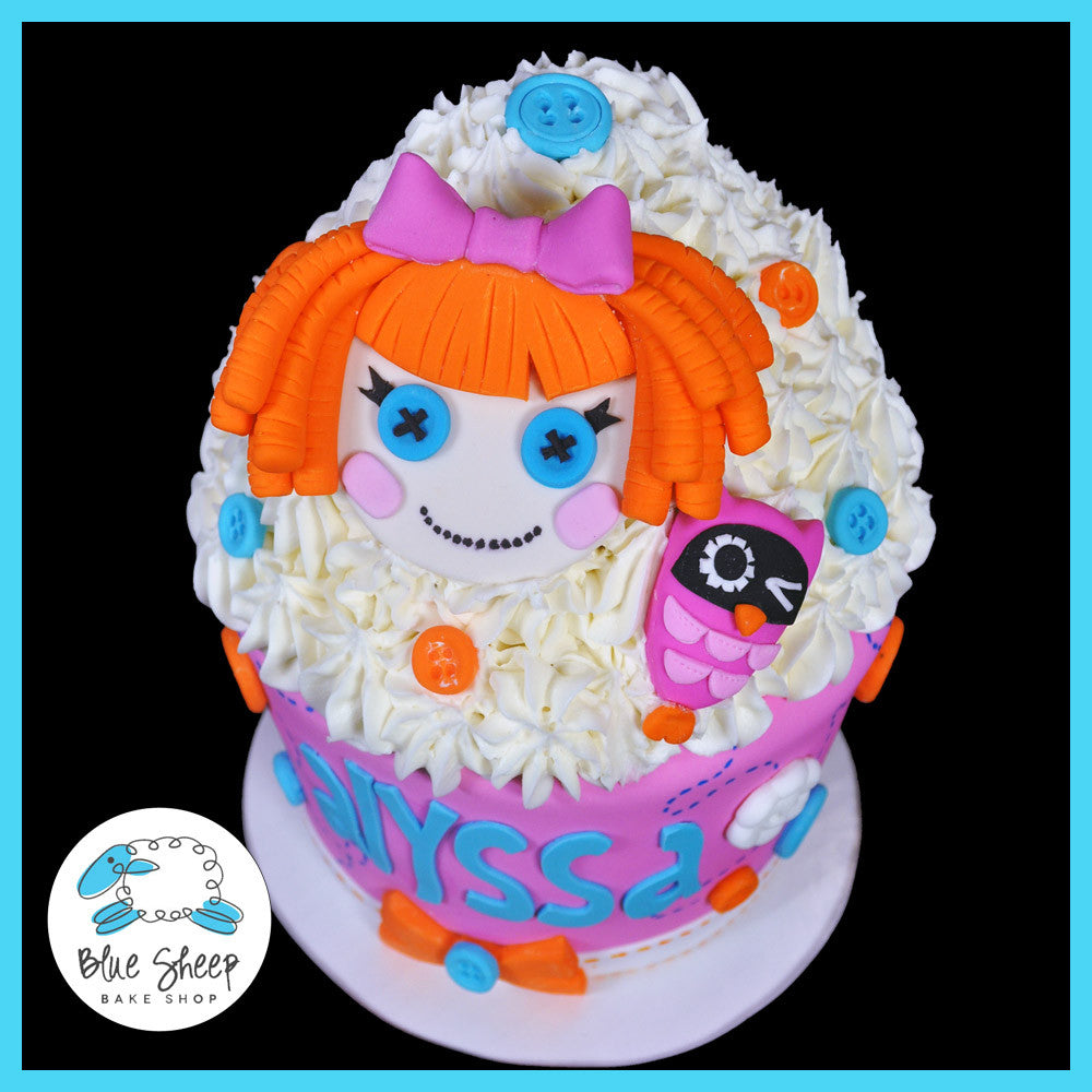 lala loopsy giant cupcake cake side view