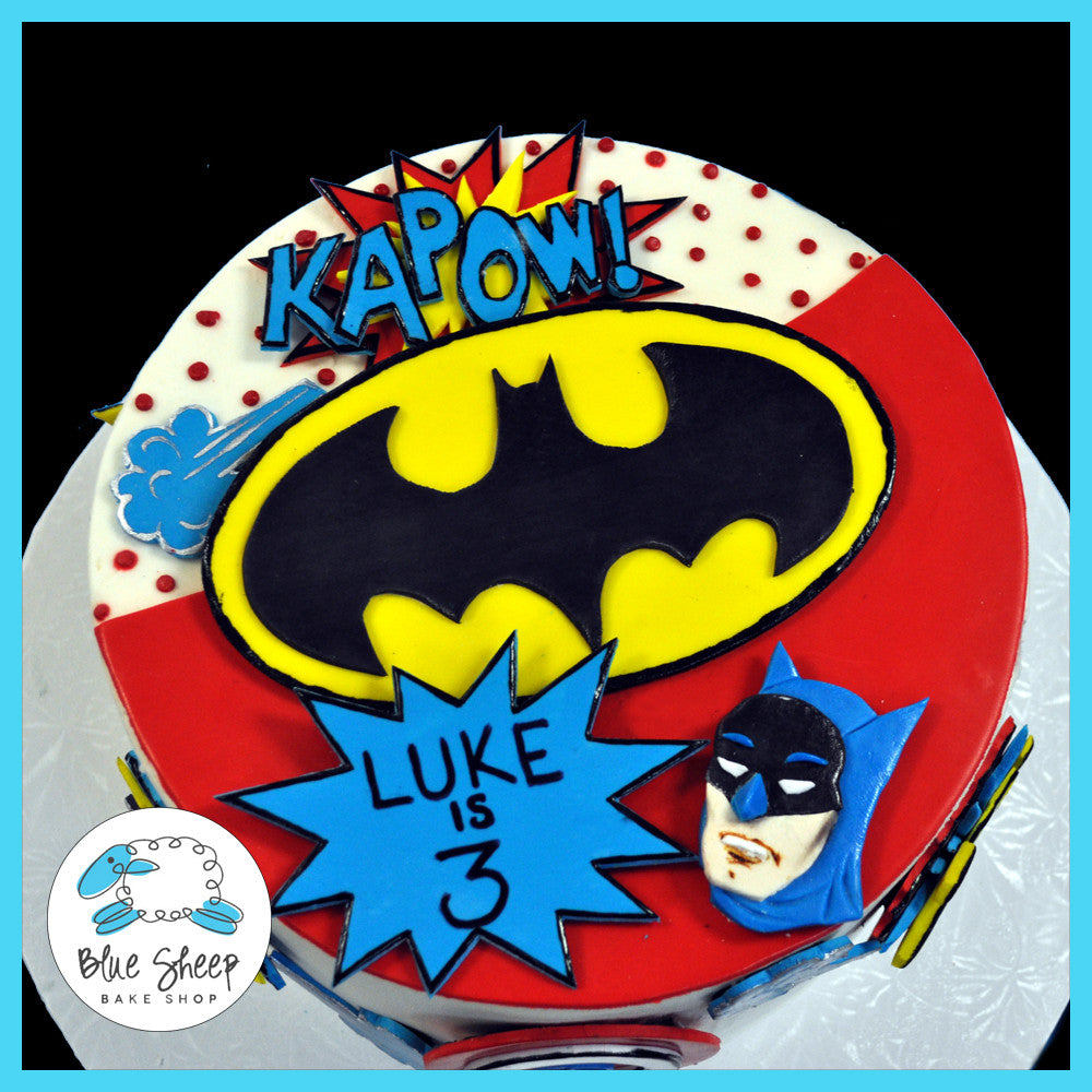 superhero birthday cake