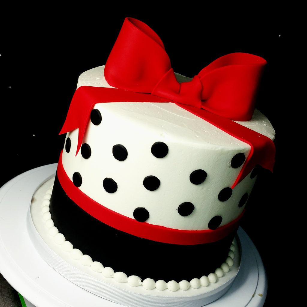 black and red buttercream birthday cake nj