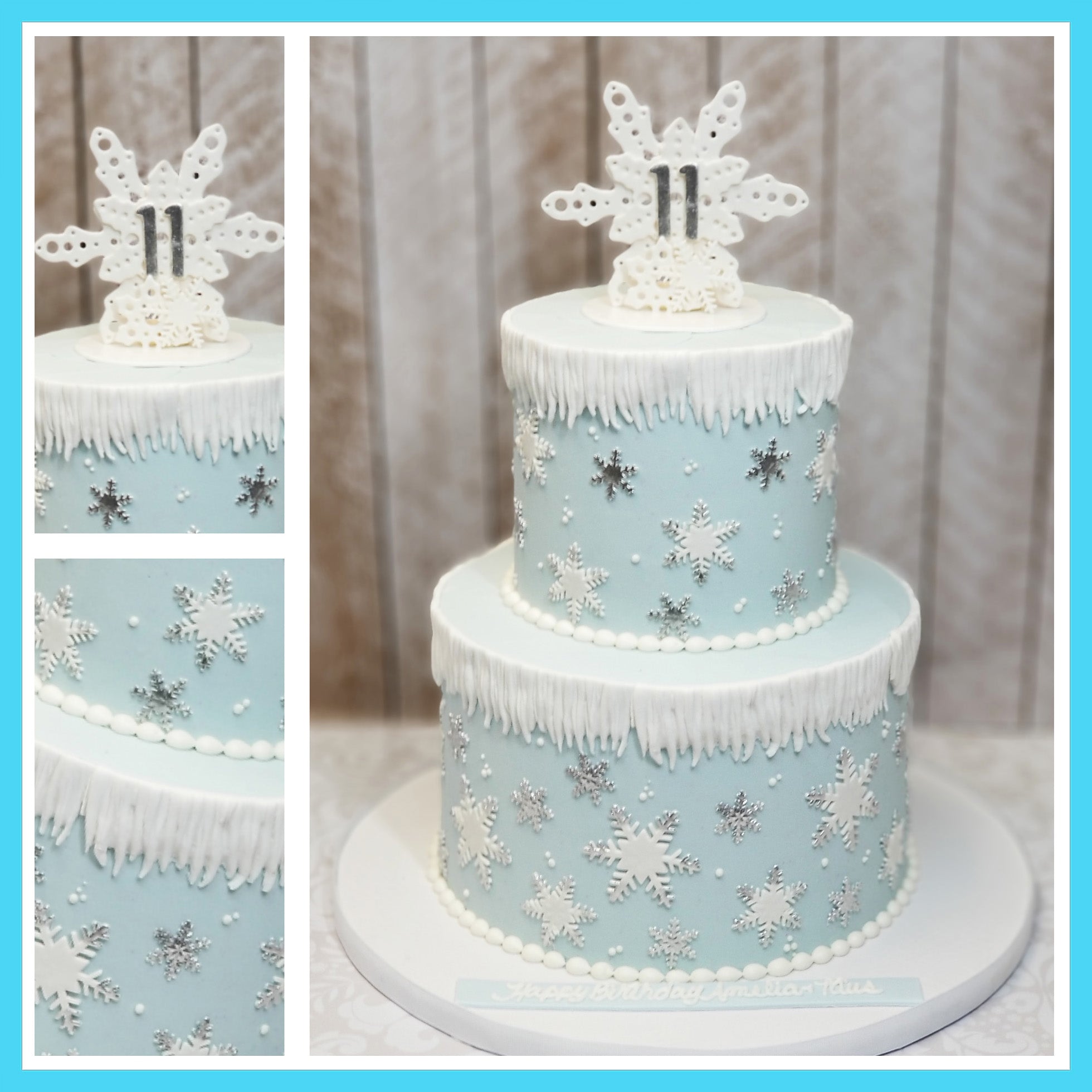 Snowflake Cake delivered