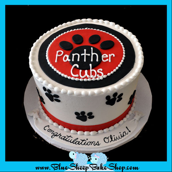 bridgewater school custom cake panther cubs