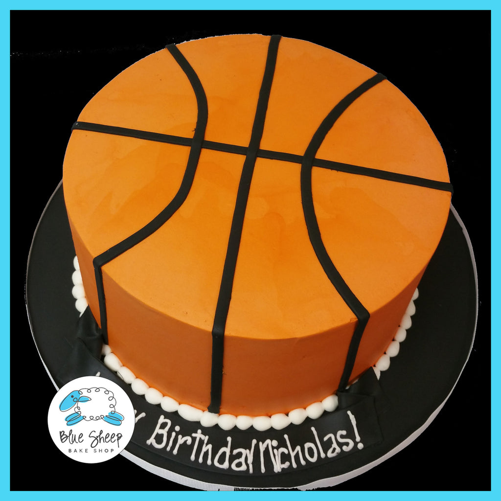 buttercream basketball birthday cake