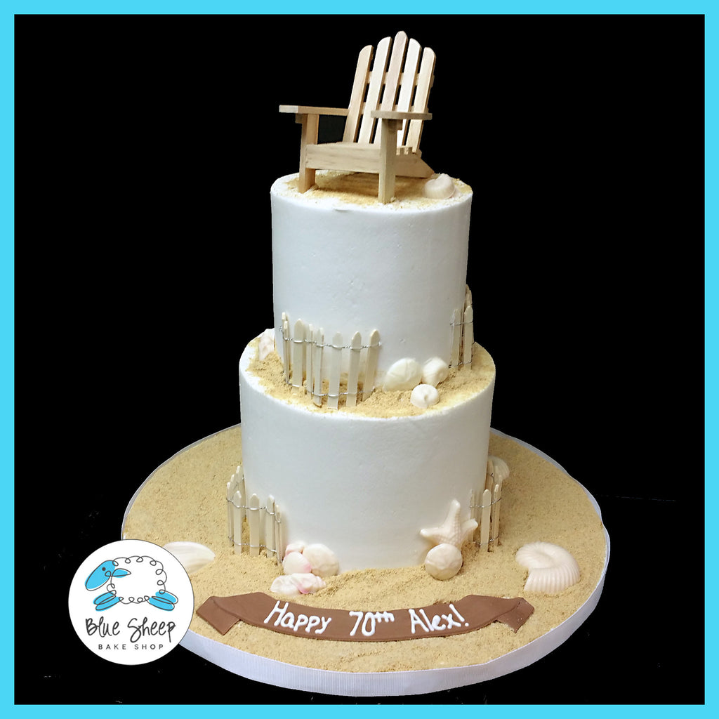 buttercream beach birthday cake nj