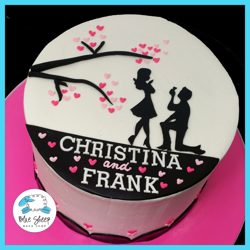 Christina & Frank's Engagement Cake