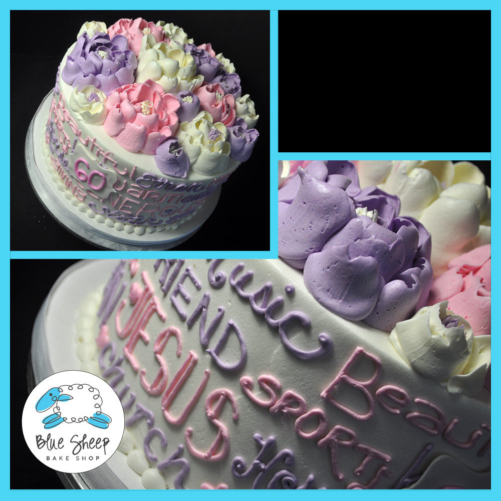 Buttercream Floral Expressions Birthday Cake