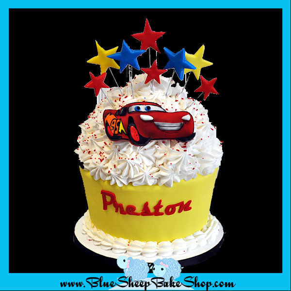 cars cake nj - lightning mcqueen custom cake nj