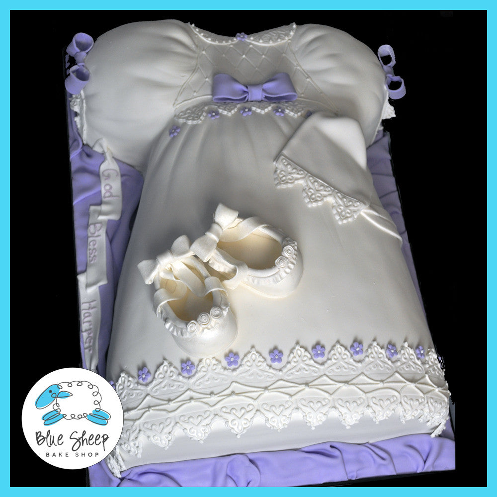 Christening Dress Cake Christening Dress Cake