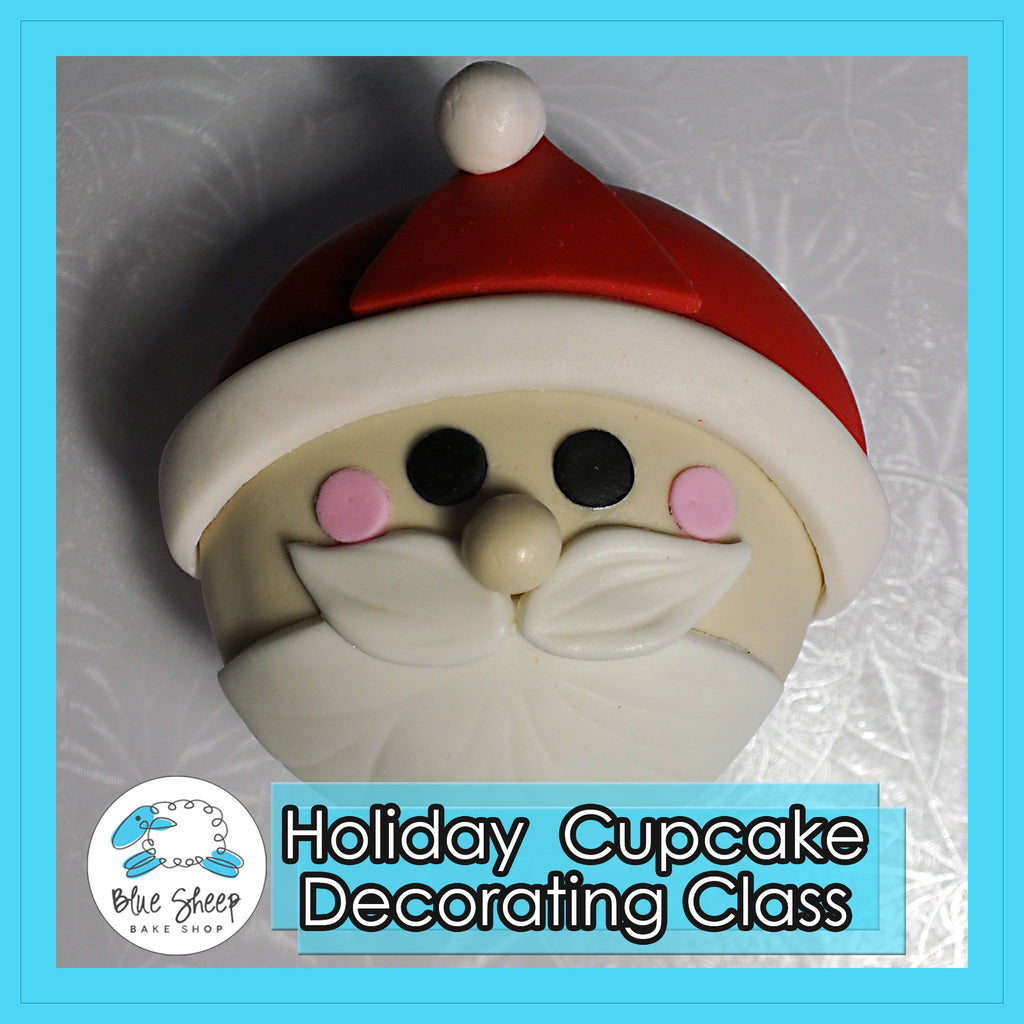 holiday cupcake decorating class nj fondant santa
