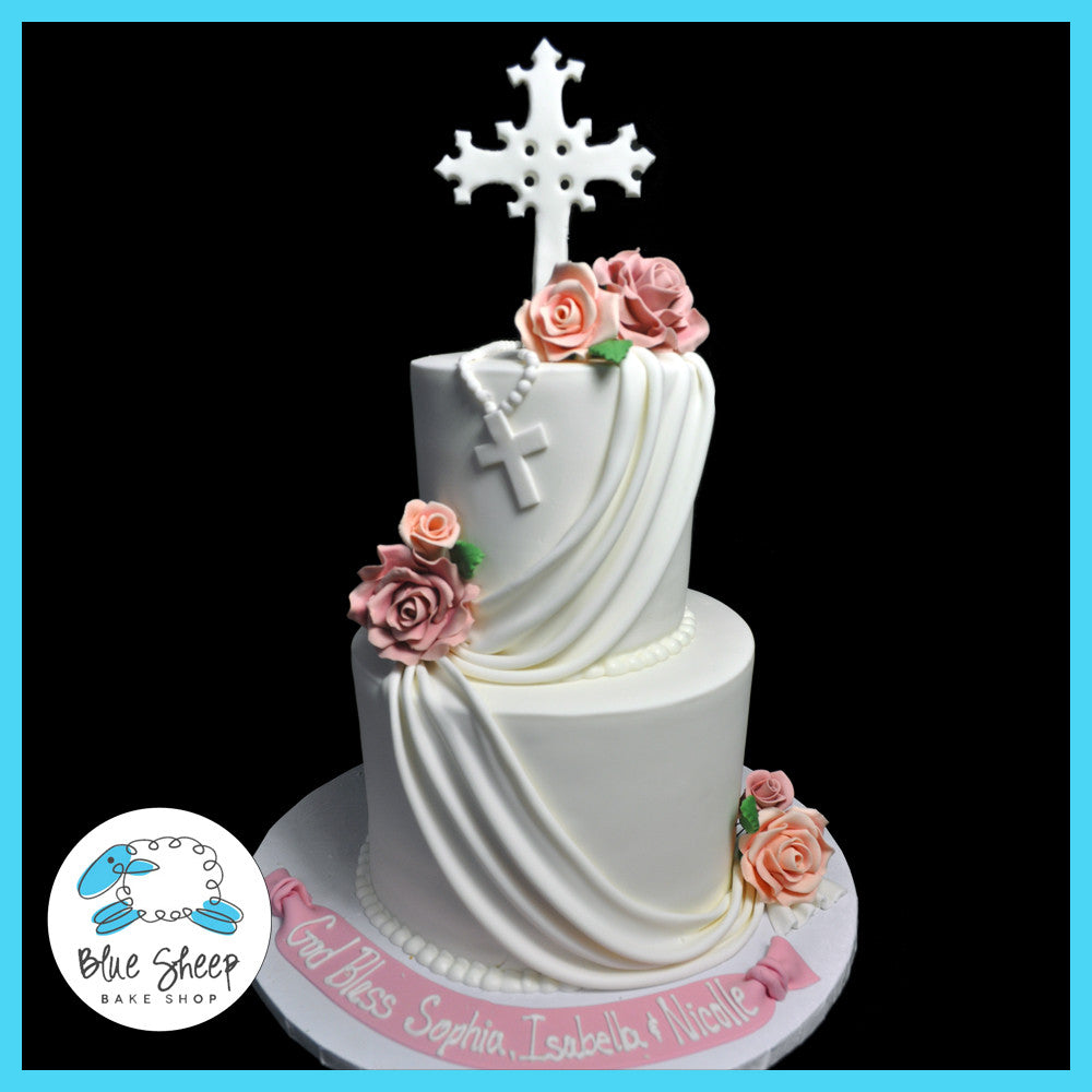 religious cake for first holy communion