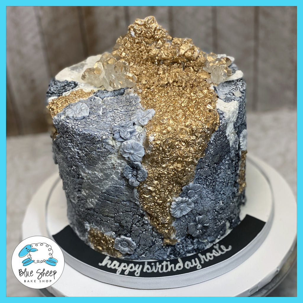 concrete textures stone birthday cake custom cakes nj
