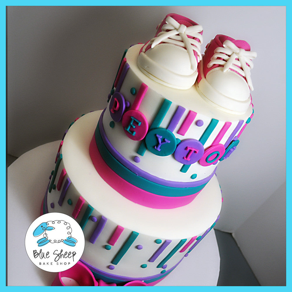 Converse Sneakers Baby Shower Cake