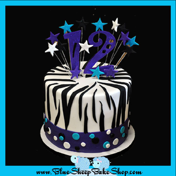 Custom Zebra Cupcake Tree Cake Topper Custom Cakes NJ