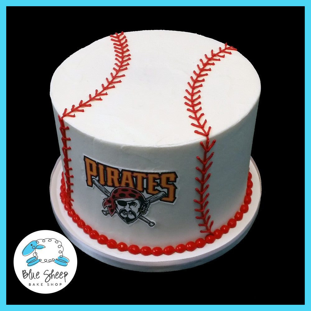 buttercream pirates baseball birthday cake nj