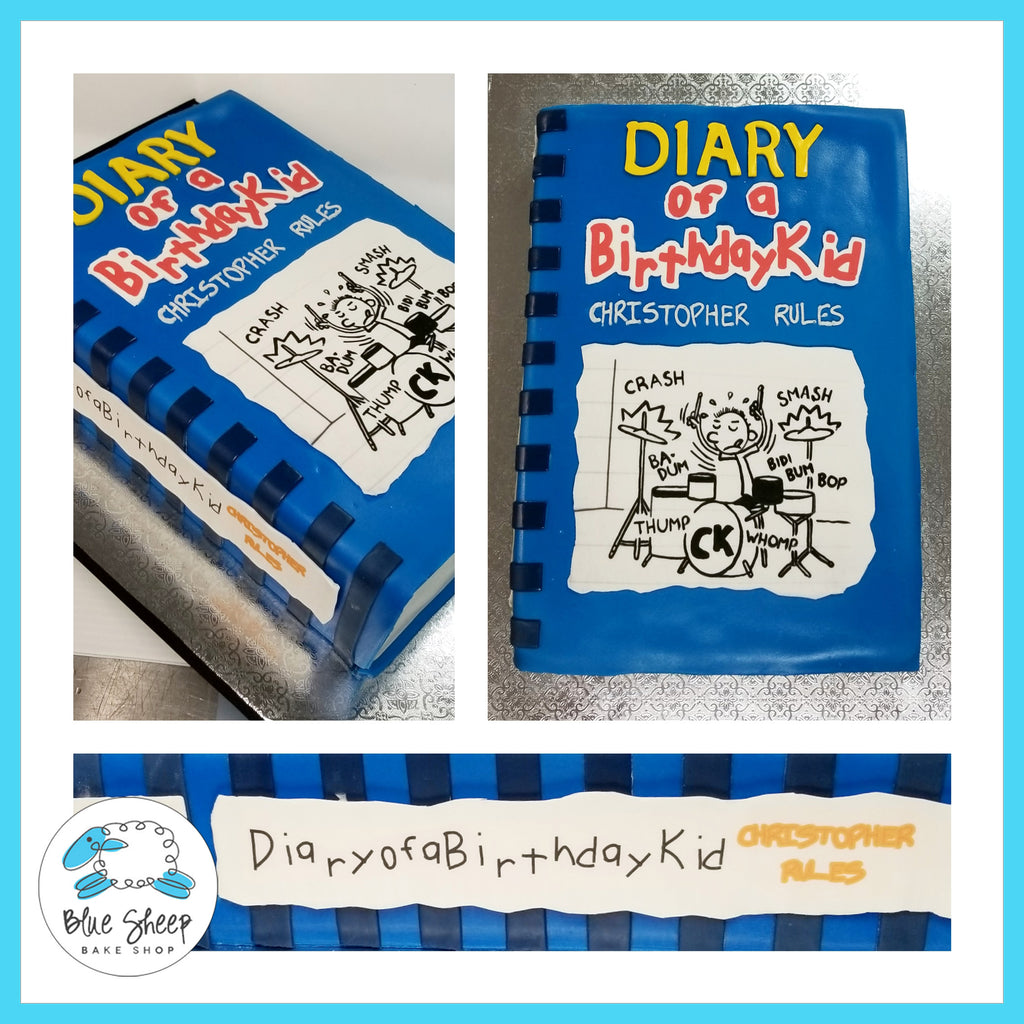 Diary of a Wimpy Kid Birthday Cake, Blue Sheep Bake Shop NJ