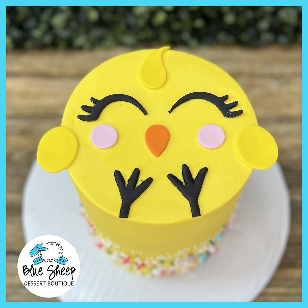 baby chick easter cake