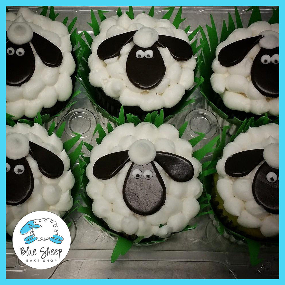 sheep cupcakes farm cupcakes