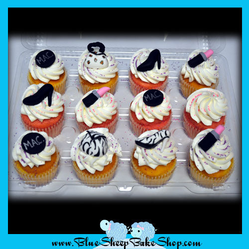 fashion themed cupcakes