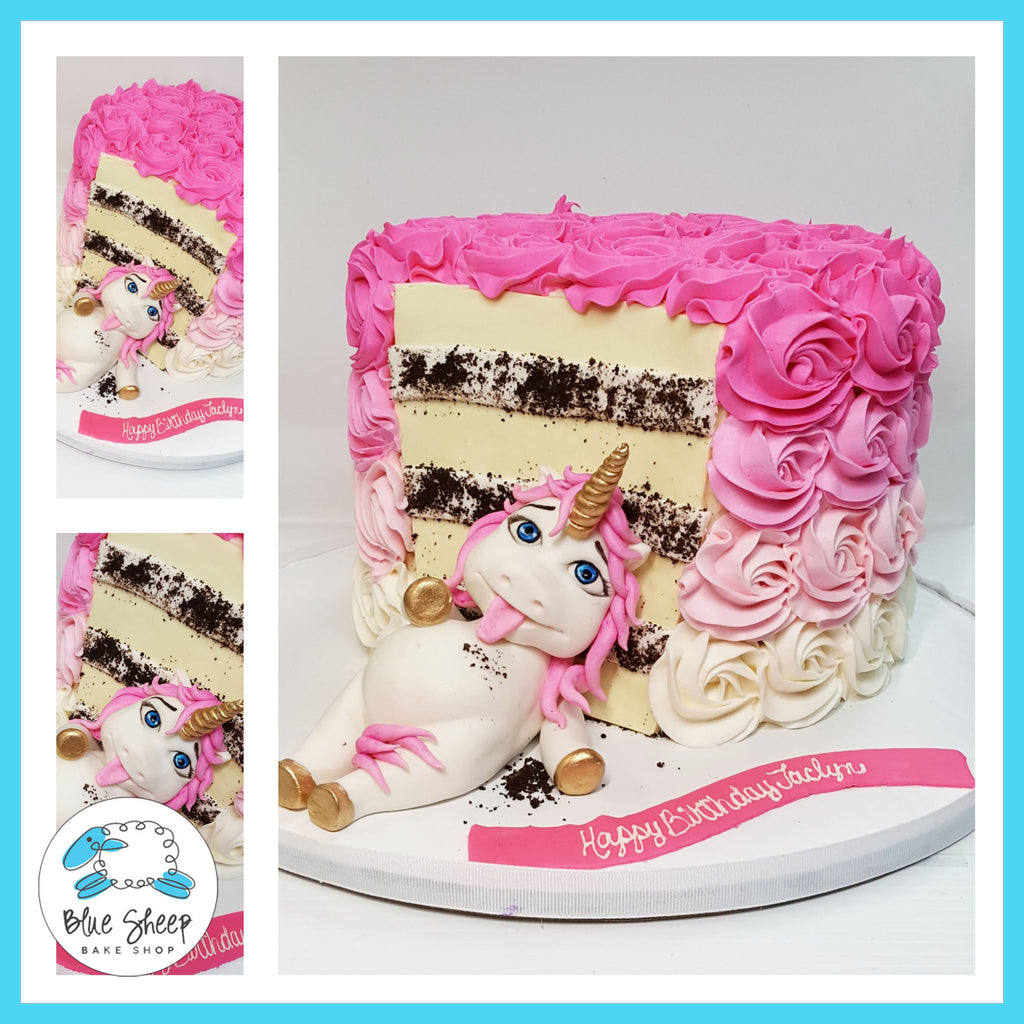 Fat Unicorn Cake custom cakes nj 