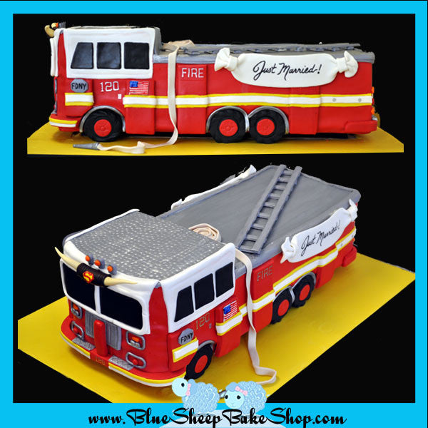 firetruck cake