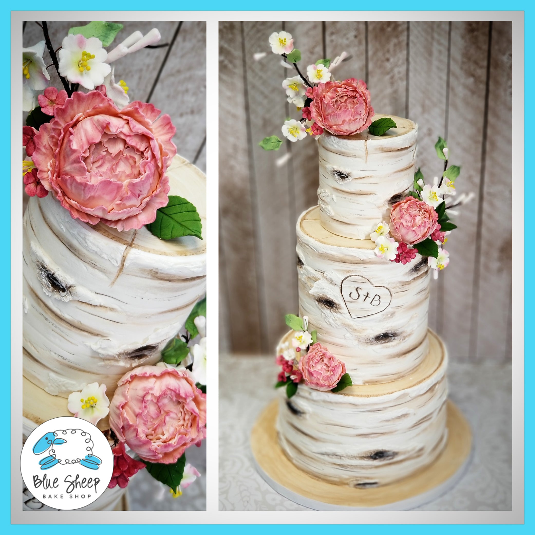 Peony wedding cake 60 photos - Astyledwedding.com Peony wedding cake 60 photos - Astyledwedding.com