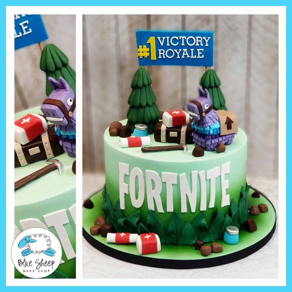 Fortnite Battle Royal Cake - NJ Custom Cakes, Blue Sheep Bake Shop