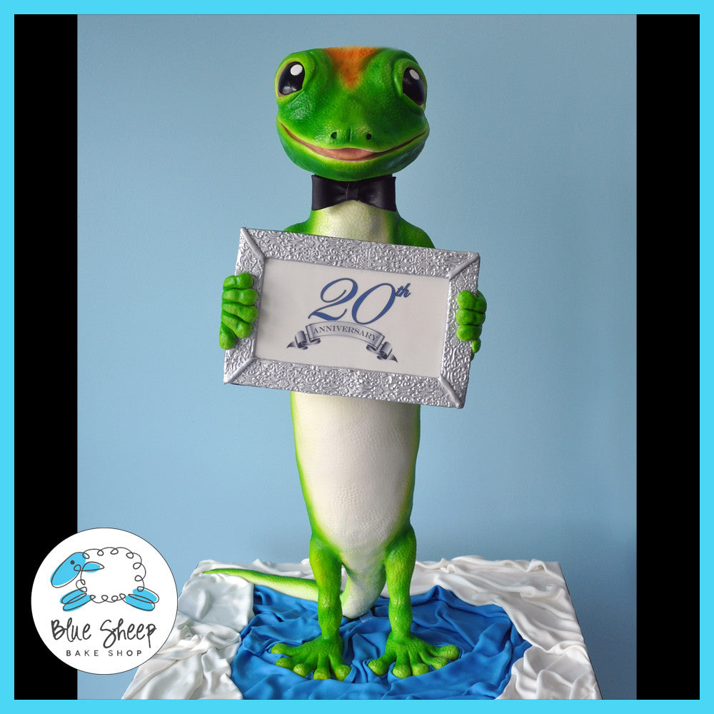 Geico Gecko Anniversary Cake
