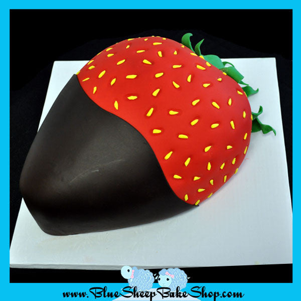 giant strawberry birthday cake