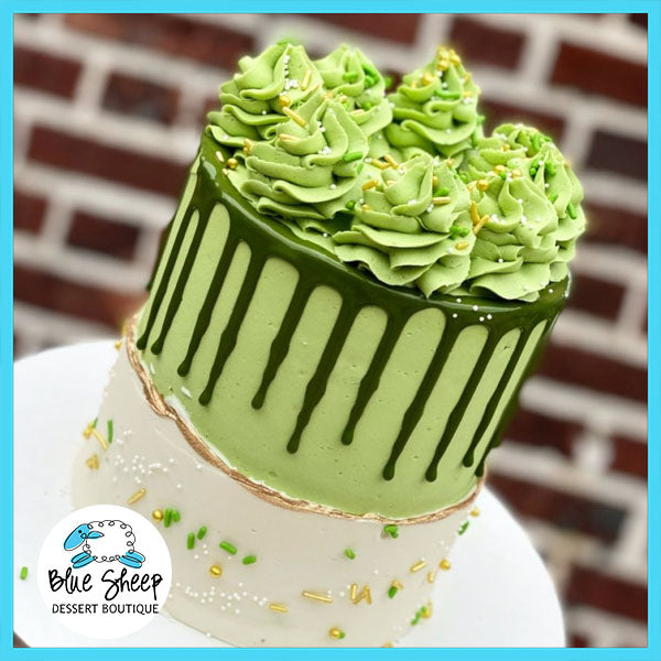 green viva glam cake