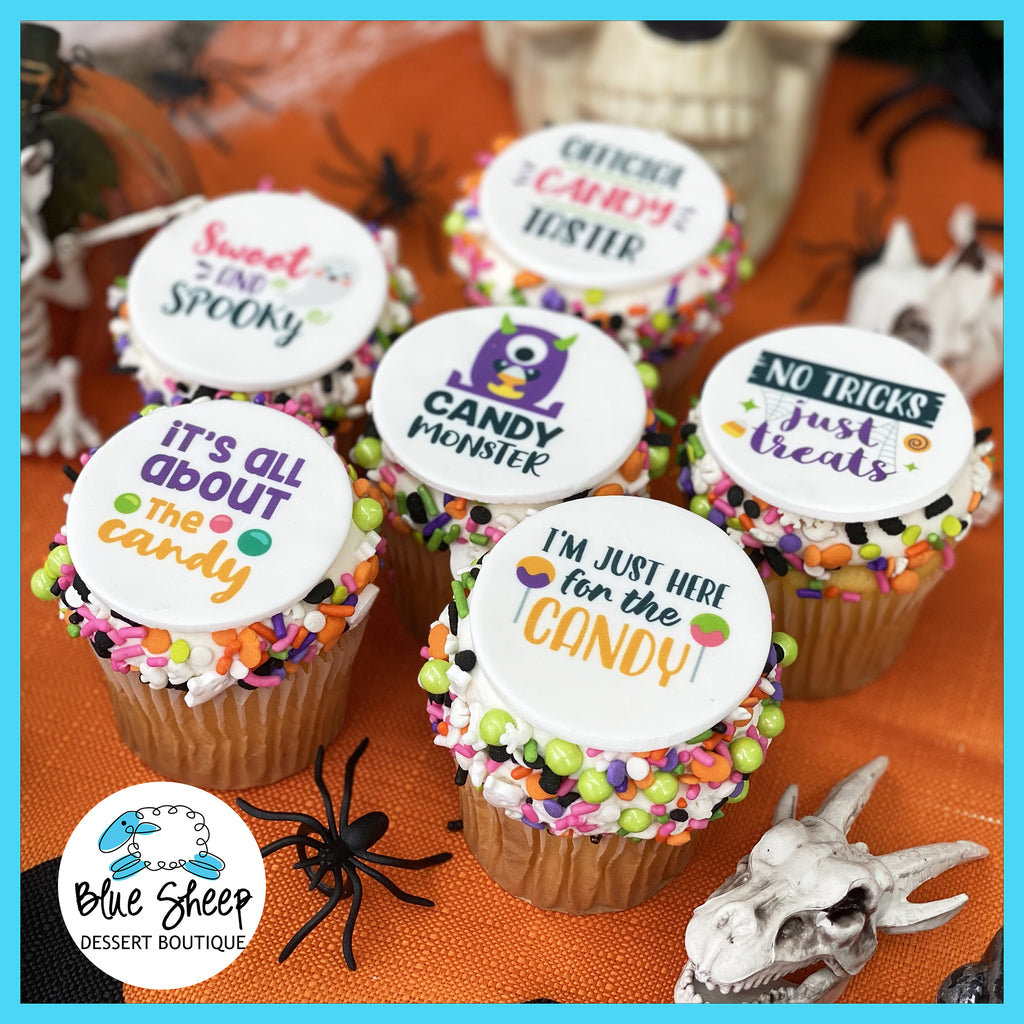 the candy monster collection halloween cupcakes