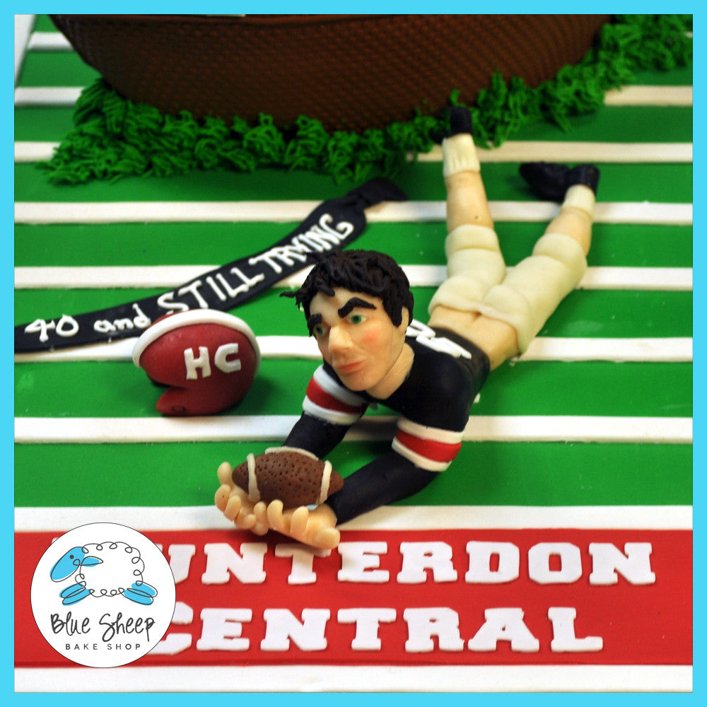 40th birthday cake football cake
